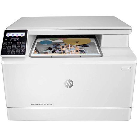 HP LaserJet Pro M182nw Wireless Laser Multifunction Printer - Color - Copier/Printer/Scanner - 17 ppm Mono/17 ppm Color Print - 