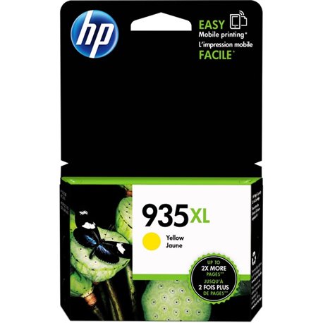 HP 935XL (C2P26AN) Original High Yield Inkjet Ink Cartridge - Yellow - 1 Each - 825 Pages