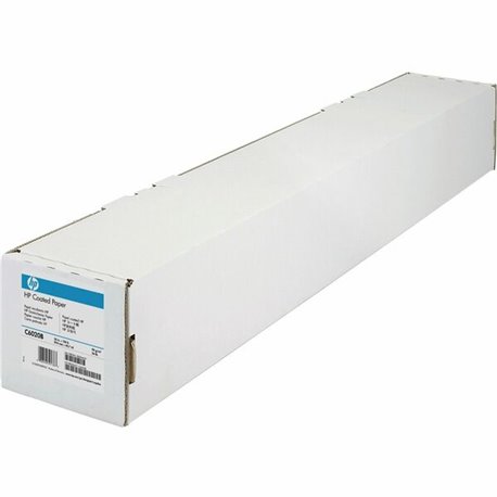 HP Coated Paper - 90 Brightness - 90% Opacity - A0 - 36" x 150 ft - 24 lb Basis Weight - Matte - 1 / Roll - Matte White