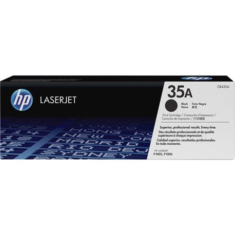 HP 35A Original Laser Toner Cartridge - Single Pack - Black - 1 Each - 1500 Pages