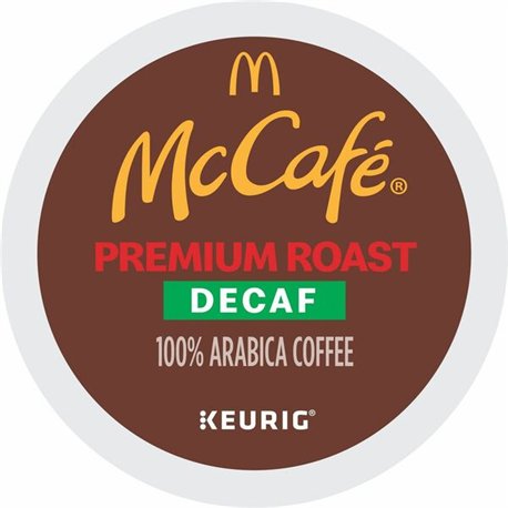 McCaf&eacute K-Cup Decaf Premium Roast Coffee - Compatible with Keurig Brewer - Medium - 24 / Box
