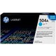 HP 504A (CE251A) Original Standard Yield Laser Toner Cartridge - Single Pack - Cyan - 1 Each - 7000 Pages