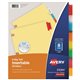 Avery Big Tab Insertable Dividers, Buff Paper, 8 Multicolor Tabs - 8 x Divider(s) - 8 - 8 Tab(s)/Set - 8.5" Divider Width x 11" 