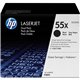 HP 55X (CE255XD) Original Laser Toner Cartridge - Dual Pack - Black - 2 / Pack - 12500 Pages