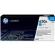 HP 650A (CE271A) Original Laser Toner Cartridge - Single Pack - Cyan - 1 Each - 15000 Pages