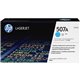 HP 507A (CE401A) Original Laser Toner Cartridge - Single Pack - Cyan - 1 Each - 6000 Pages