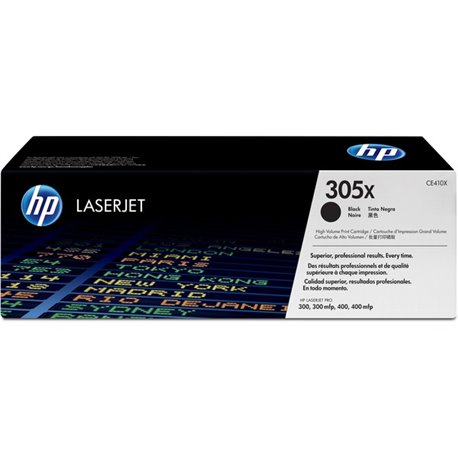 HP 305X (CE410X) Original Laser Toner Cartridge - Single Pack - Black - 1 Each - 4000 Pages