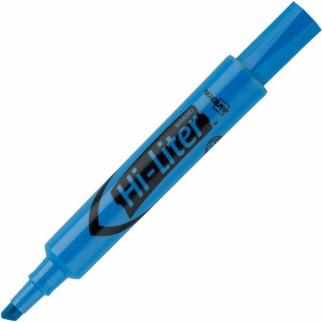 Avery Desk-Style, Fluorescent Blue, 1 Count (24016) - Chisel Marker Point Style - Fluorescent Blue Water Based Ink - 1 Dozen