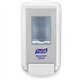 PURELL CS4 Soap Dispenser - Manual - 1.32 quart Capacity - Site Window, Wall Mountable, Durable - White - 1 / Carton