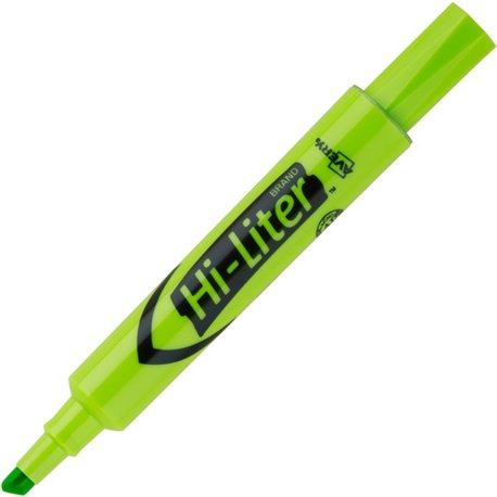 Avery Desk-Style, Fluorescent Green, 1 Count (24020) - Chisel Marker Point Style - Refillable - Fluorescent Green Water Based In