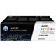 HP 201X (CF253XM) Original High Yield Laser Toner Cartridge - Cyan, Magenta, Yellow - 3 / Carton - 2300 Pages (Per Cartridge)