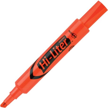 Avery Desk-Style, Fluorescent Orange, 1 Count (24050) - Chisel Marker Point Style - Fluorescent Orange Water Based Ink - Orange 