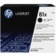 HP 81X (CF281X) Original High Yield Laser Toner Cartridge - Single Pack - Black - 1 Each - 25000 Pages