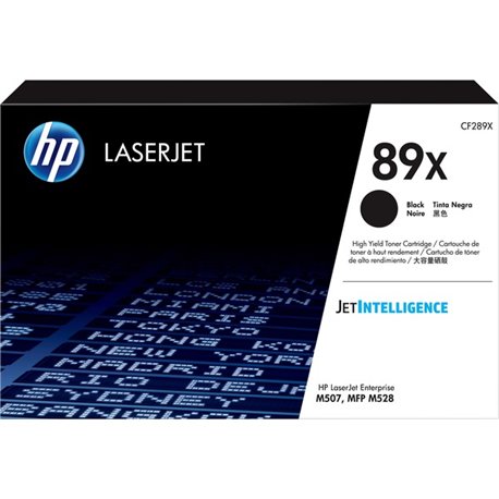 HP 89X (CF289X) Original High Yield Laser Toner Cartridge - Black - 1 Each - 10000 Pages