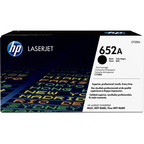 HP 652A (CF320A) Original Laser Toner Cartridge - Single Pack - Black - 1 Each - 11000 Pages