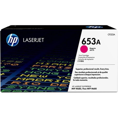 HP 653A (CF323A) Original Laser Toner Cartridge - Single Pack - Magenta - 1 Each - 16500 Pages