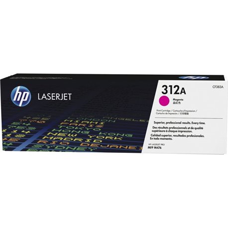 HP 312A (CF383A) Original Laser Toner Cartridge - Single Pack - Magenta - 1 Each - 2700 Pages