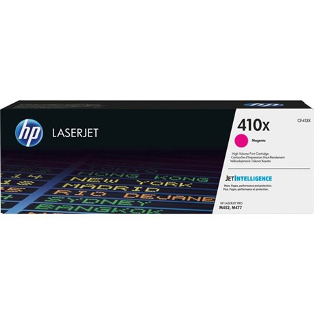 HP 410X (CF413X) Original High Yield Laser Toner Cartridge - Single Pack - Magenta - 1 Each - 5000 Pages