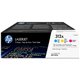 HP 312A (CF440AM) Original Standard Yield Laser Toner Cartridge - Tri-pack - Cyan, Magenta, Yellow - 3 / Carton - 27000 Pages