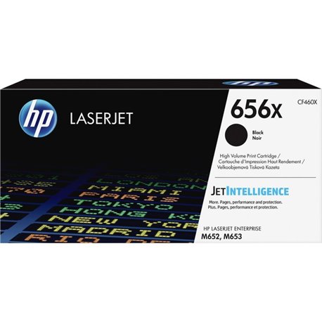 HP 656X (CF460X) Original High Yield Laser Toner Cartridge - Black - 1 Each - 27000 Pages