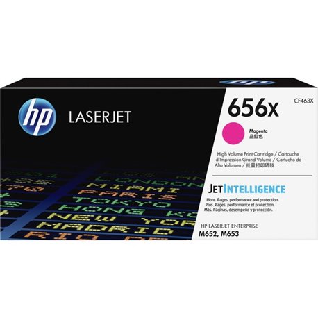 HP 656X (CF463X) Original High Yield Laser Toner Cartridge - Magenta - 1 Each - 22000 Pages