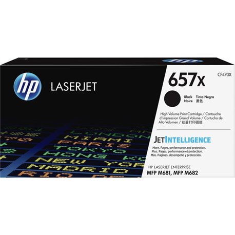 HP 657X (CF470X) Original High Yield Laser Toner Cartridge - Black - 1 Each - 28000 Pages