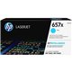 HP 657X (CF471X) Original High Yield Laser Toner Cartridge - Cyan - 1 Each - 23000 Pages