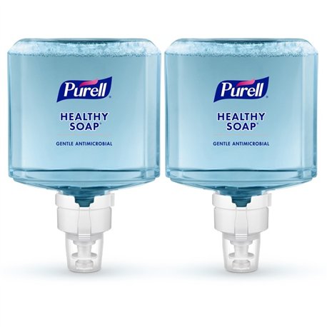 PURELL ES8 HEALTHY SOAP 0.5% BAK Antimicrobial Foam - 40.6 fl oz (1200 mL) - Kill Germs - Hand, Skin - Moisturizing - Blue - Dye