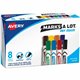 Avery Marks A Lot Desk-Style Dry-Erase Markers - Chisel Marker Point Style - Black, Blue, Red, Green, Purple, Yellow - 8 / Box