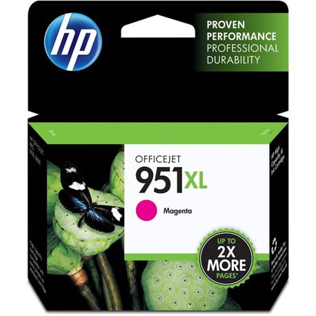 HP 951XL (CN047AN) Original Inkjet Ink Cartridge - Magenta - 1 Each - 1500 Pages