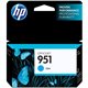 HP 951 (CN050AN) Original Inkjet Ink Cartridge - Cyan - 1 Each - 700 Pages