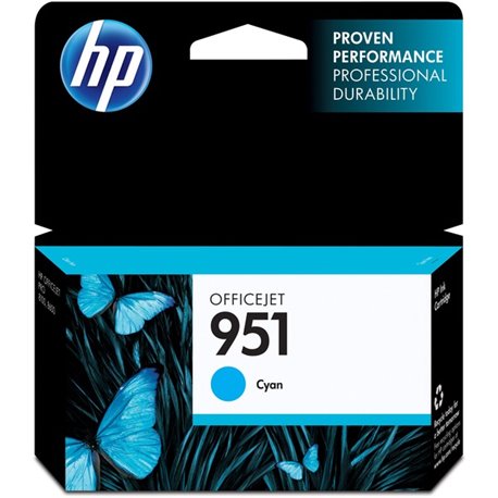 HP 951 (CN050AN) Original Inkjet Ink Cartridge - Cyan - 1 Each - 700 Pages