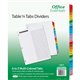 Avery Table 'n Tabs Multicolored Tab A-Z Dividers - 288 x Divider(s) - 288 Tab(s) - A-Z - 26 Tab(s)/Set - 8.5" Divider Width x 1