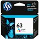 HP 63 (F6U61AN) Original Inkjet Ink Cartridge - Tri-color - 1 Each - 165 Pages