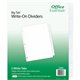 Avery Office Essentials Big Tab Write-On Tab Dividers - 60 x Divider(s) - 5 Write-on Tab(s) - 5 - 5 Tab(s)/Set - 8.5" Divider Wi