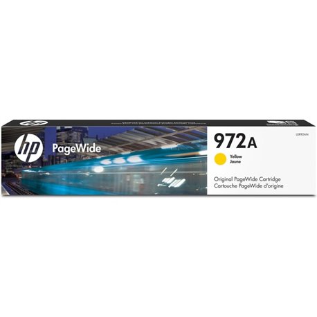 HP 972A (L0R92AN) Original Standard Yield Page Wide Ink Cartridge - Single Pack - Yellow - 1 Each - 3000 Pages