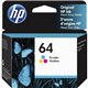 HP 64 (N9J89AN) Original Inkjet Ink Cartridge - Tri-color - 1 Each - 165 Pages