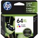 HP 64XL (N9J91AN) Original High Yield Inkjet Ink Cartridge - Tri-color - 1 Each - 415 Pages