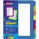 Avery Big Tab UltraLast Plastic Dividers for Laser and Inkjet Printers, 8 tabs - 8 x Divider(s) - 8 Write-on Tab(s) - 8 - 8 Tab(