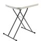 Iceberg IndestrucTable Small Space Personal Table - For - Table TopPlatinum Top - 25 lb Capacity - Height Adjustable - 20.80" to