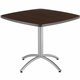 Iceberg CafeWorks 36" Square Cafe Table - Melamine Square Top - Powder Coated Base - Contemporary Style x 1.13" Table Top Thickn