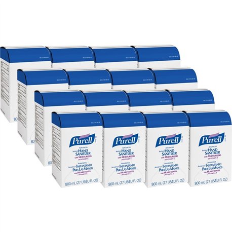 PURELL Hand Sanitizer Gel Refill - 27.1 fl oz (800 mL) - Kill Germs - Hand - Moisturizing - Clear - 12 / Carton