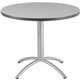 Iceberg CafeWorks 36" Round Cafe Table - Melamine Round Top - Powder Coated - Contemporary Style - 1.13" Table Top Thickness x 3