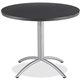 Iceberg CafeWorks 36" Round Cafe Table - Melamine Round Top - Powder Coated - 1.13" Table Top Thickness x 36" Table Top Diameter