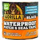 Gorilla Waterproof Patch & Seal Tape - 10 ft Length x 4" Width - 1 Each - Black