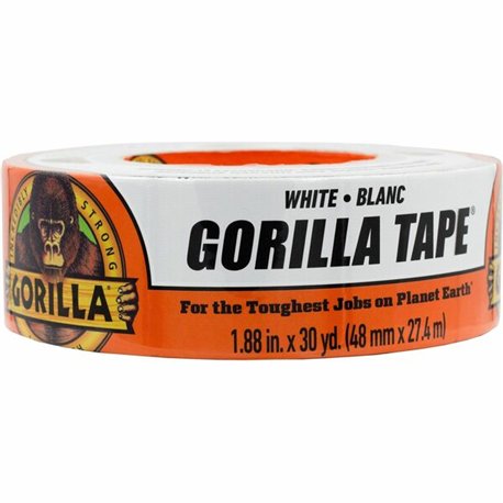 Gorilla Tape - 30 yd Length x 1.88" Width - 1 Each - White