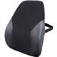 Kantek Memory Foam Backrest - Black - High Density Memory Foam - 1 Each