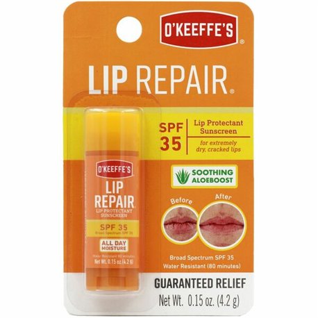 O'Keeffe's SPF 35 Lip Balm - Cream - 0.15 fl oz - For Dry Skin - SPF 35 - Applicable on Lip - Cracked/Scaly Skin, Sunburn - Mois