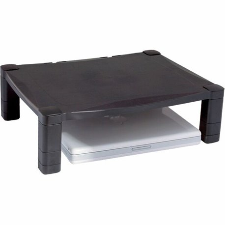 Kantek Single Platform Adjustable Monitor Stand - 60 lb Load Capacity - Flat Panel Display Type Supported - 6" Width x 13" Depth