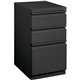 Lorell 20" Box/Box/File Mobile File Cabinet with Full-Width Pull - 15" x 19.9" x 27.8" - 3 x Drawer(s) for Box, File - Letter - 